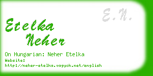 etelka neher business card